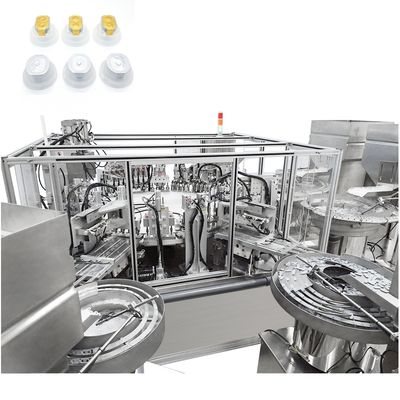 Automated  Infusion Aluminum Foil Caps Assembly Machine For Easy To Peel Off Aluminum Foil And Excellent Welding Property  IV Bottles Cap