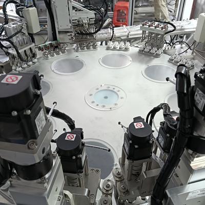 Goede prijs. Aangepaste draaitafel melkcap assemblage machine met teststation online