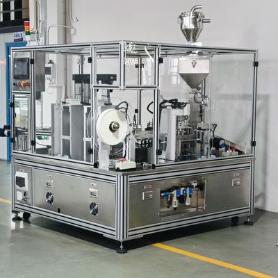 Automatische vulmachine voor het vullen van drogingsmiddelen met kap van roestvrij staal met PLC-besturing