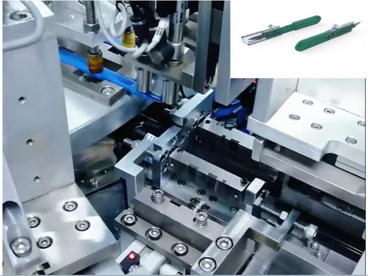 Goede prijs. Eenmalige scalpel geautomatiseerde assemblage machine stabiele prestaties snelle werkingssnelheid online