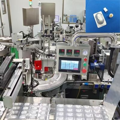 Goede prijs. Kwalificeerd product met servomotor Medical Product Assembly Machine voor Jodophor Cap en Desinfectie Cap met roestvrij staal en aluminiumlegering online
