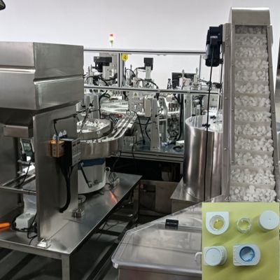 Goede prijs. Automatische detectie van tien holtes van roestvrij staal en aluminium legering Heli-melkkap assemblage machine online