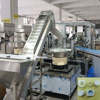 Hoge flexibiliteit melk heli dop montage machine met index beweging bedieningstype