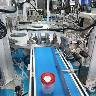 Goede prijs. Niet-standaard Geautomatiseerde Urinebeker Assemblagemachine met 99% Geslaagde Rate voor Zeer Efficiënte Medische Product Assemblage online